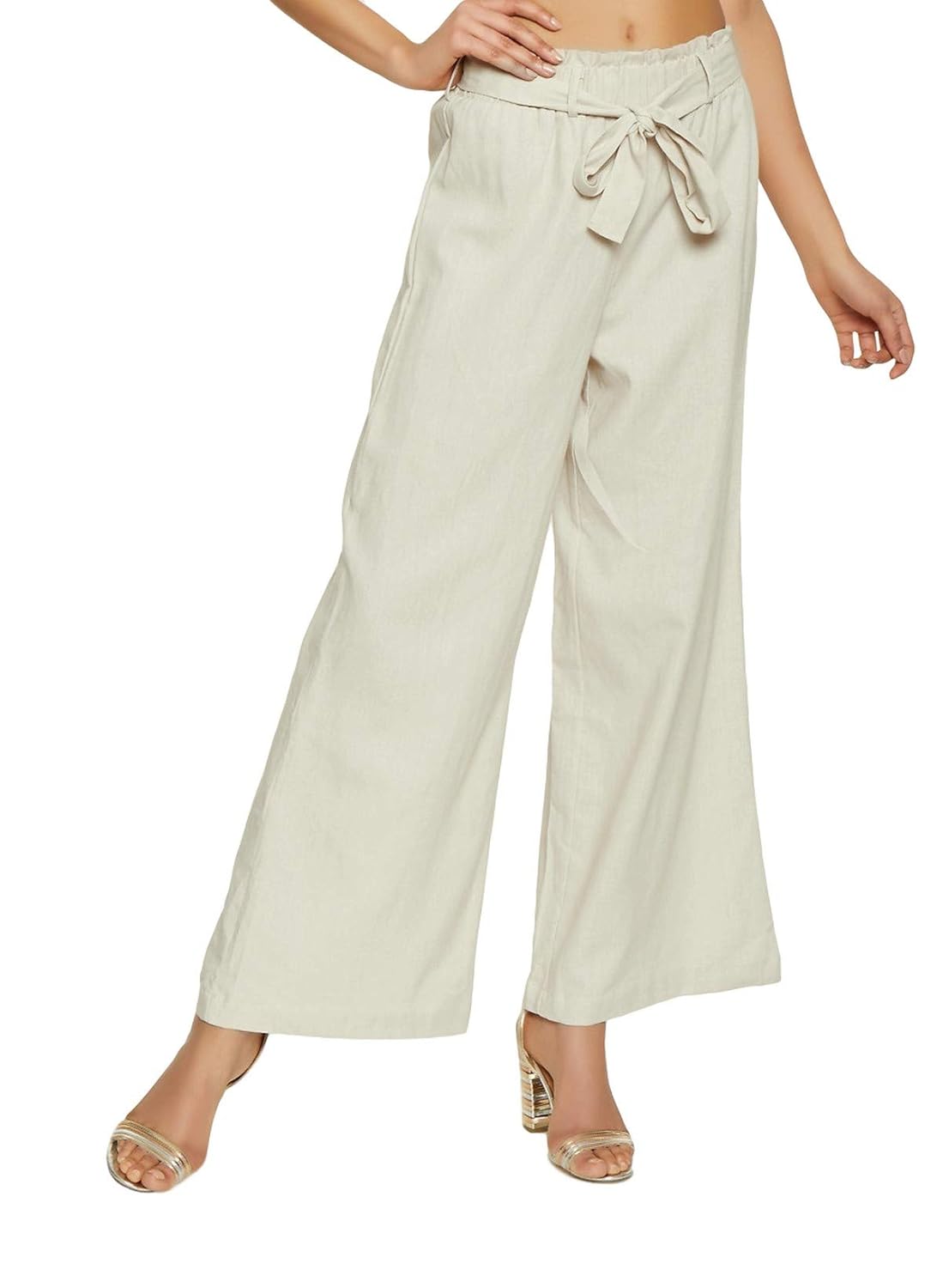 off white cotton pants womens