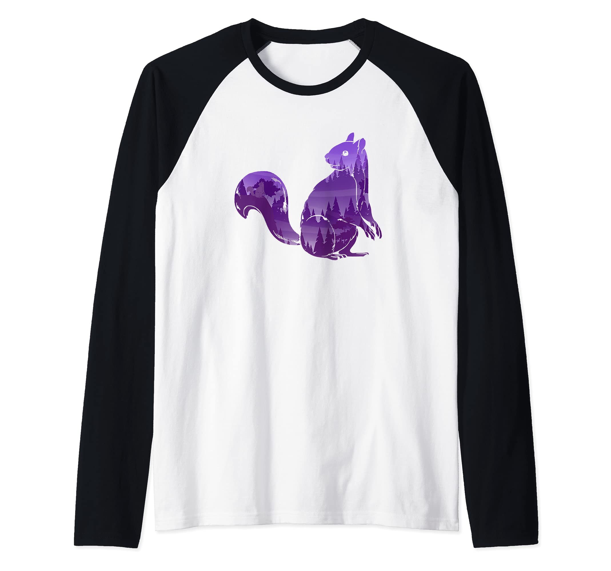 Squirrel Whisperer Wildlife Nature Forest Animal Squirrel Raglan Baseball Tee