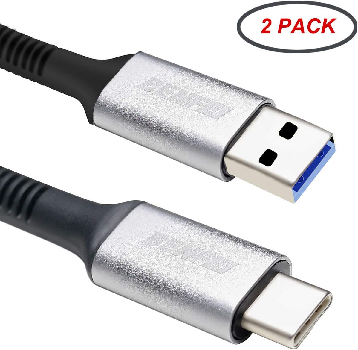 USB Type C Cable 2 Pack, BENFEI USB A 3.0 to USBC 3 Ft Amazon.co.uk