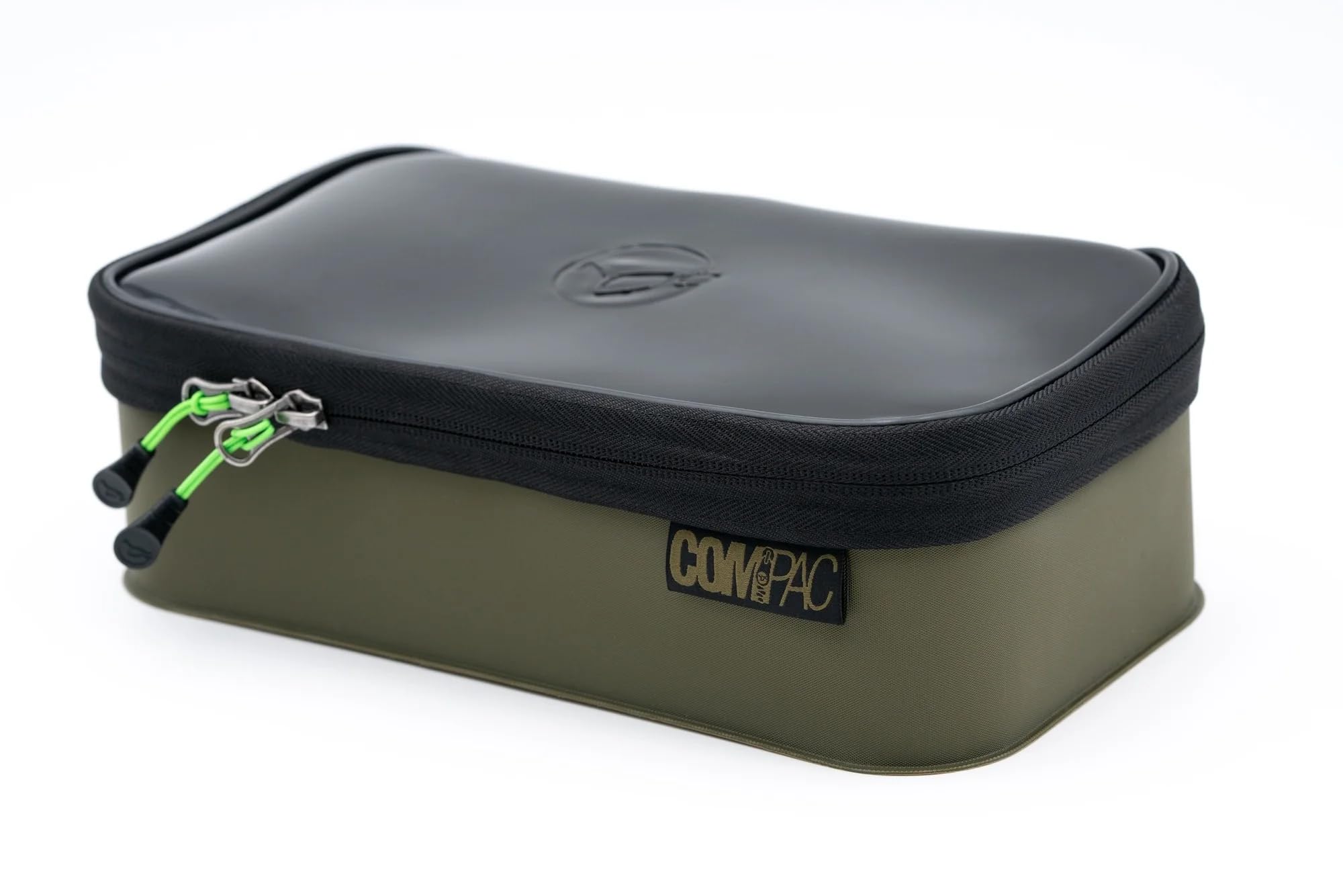 Korda Compac 140, Compact Tackle Storage, Durable EVA, Waterproof Zipped Pouches with Clear Lid for Easy Access and Versatile Use