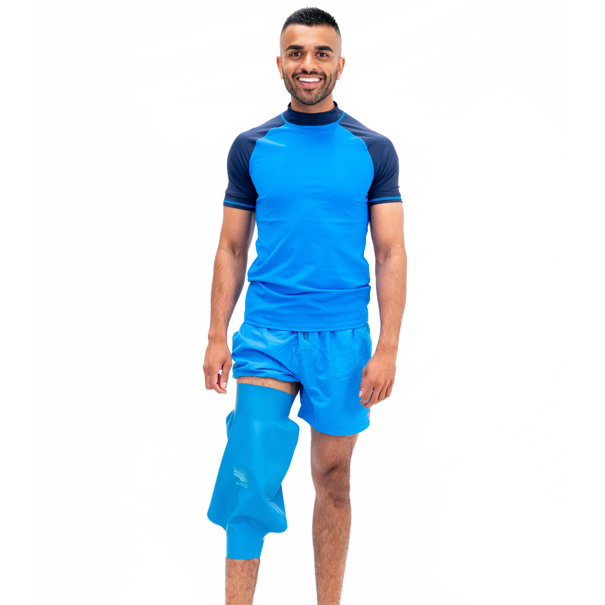 Bloccs Waterproof Knee Cover, Swim, Shower & Bathe. Watertight Protection for Bandages, Adult (Extra Large)