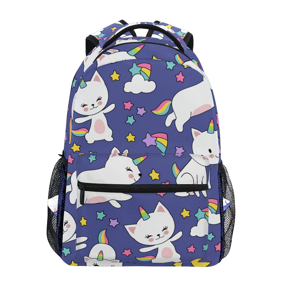 Cute Cats Unicorn School Backpack for Boys Girls Kids Travel Bag Bookbag