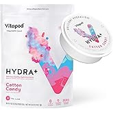 Vitapod Hydra+ Cotton Candy Healthy Hydration Mix - 30 Pods - Electrolytes, Antioxidants, Vitamin C, A, D, E - Water Enhancer and Beverage Mix Packet