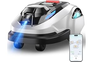 YARDCARE N1600 PRO Wireless Robot Lawn Mower, RTK+Vision Navigation, 0.4 Acre Coverage, APP Smart Control, Multi-Zone Mowing, Ordered Cutting Path, Smart Robot Lawn Mower for Yards