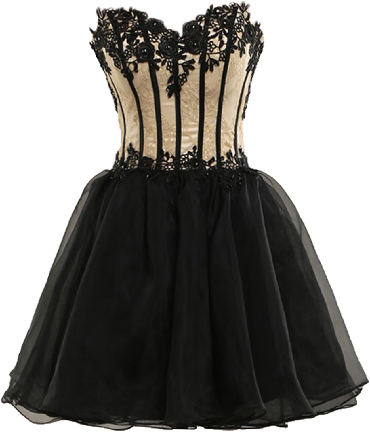 Lmanbuyunduan Women's Strapless Ball Gown Dresses LM065BLKUS6 Amazon