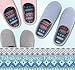 HomeIdeas Women's Comfort Memory Foam Distinctive House Slippers, Autumn Winter Indoor / Outdoor Shoes with Colour Stripe, Grey, Large / 9-10 B(M) US
