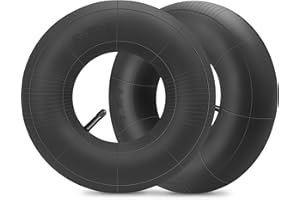 SIMEIQI 2Pack 16x6.50-8 Tube 16x7.50-8 Lawn Mower Tube with TR-13 Straight Valve Stem for Garden Trailer Golf Cart Tractor ATV Utility Trailer