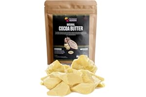 Motherland Goods Natural Cocoa Butter Chunks - 8 oz Organic & Raw Body Moisturizer for Sensitive Skin, Anti-Aging, Scars & Eczema Relief (West Africa)