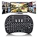 XEDIRECT Mini Wireless Keyboard with Touchpad Mouse 2.4GHz Remote Controller Rechargeable Combos for Google Android Box, Pc, Pad,Smart TV Player(Black)