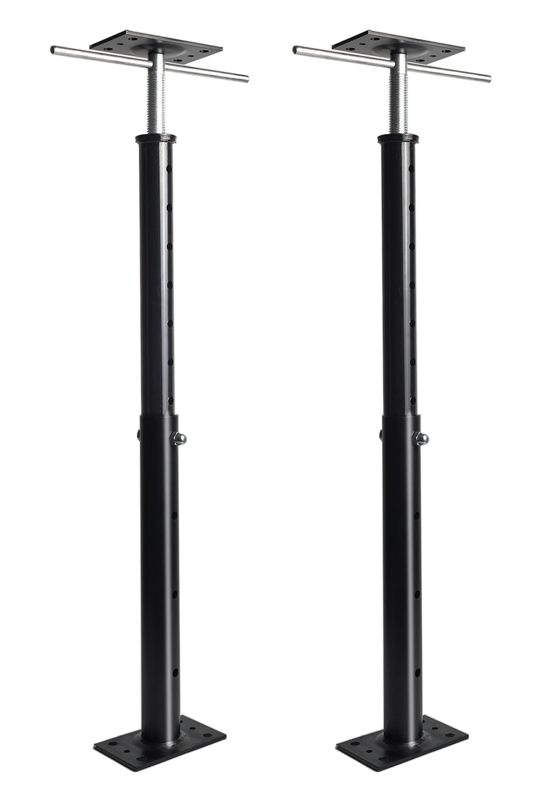 Photo 1 of House Floor Jack, 19-38 inches Height Range, Adjustable Post Pole Jacks for Leveling, Joist Beam Basement Jack for House Foundation Temporary Support, 3-5 ton Capacity Floor Jack