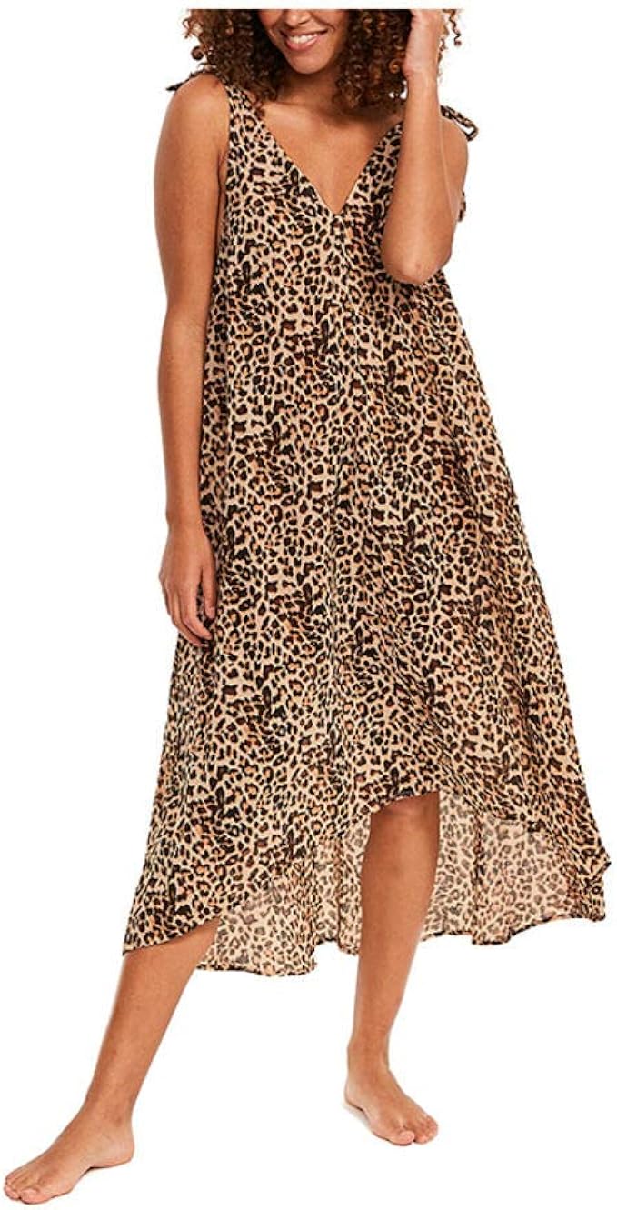 animal print beach dress