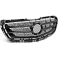DNA MOTORING Factory Style Black Slats with Badge Slot Grille Grill Compatible with 14-18 Mercedes-Benz Sprinter 2500/3500, OEM-GR-MB1200194