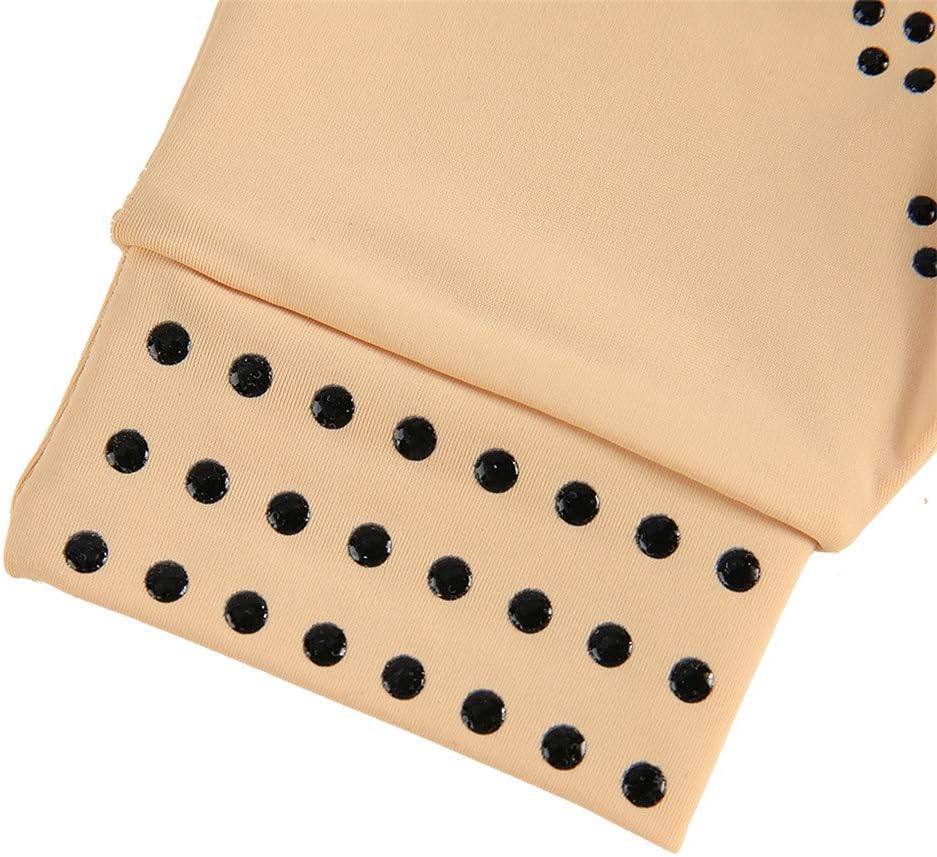RZJZGZ Arthritis Gloves Compression Gloves Fingerless Glove Magnetic Arthritis Fingerless Gloves Relief Hand Pain Joints Relief (Nude - Image 5