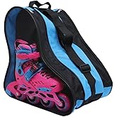 Roller Skate Bag with Carry Handle &amp; Shoulder Strap | Skating Shoes Storage Bag, Fits Inline, Quad &amp; Ice Skates, for Kids &amp; Adults, Durable, Portable