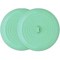 AmazerBath 2 Pack Bath Tub Stopper for Drain, 6 Inches Silicone Shower Drain Bath Plug Stopper for Kitchen, Bathroom…
