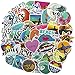 Cute Beach Surf Stickers for Water Bottle, Girl Lovely Ocean Vinyl Laptop Skateboard Computer Phone Travel Case Guitar Snowboard Luggage Bike Phone Graffiti Decal 50Pcs