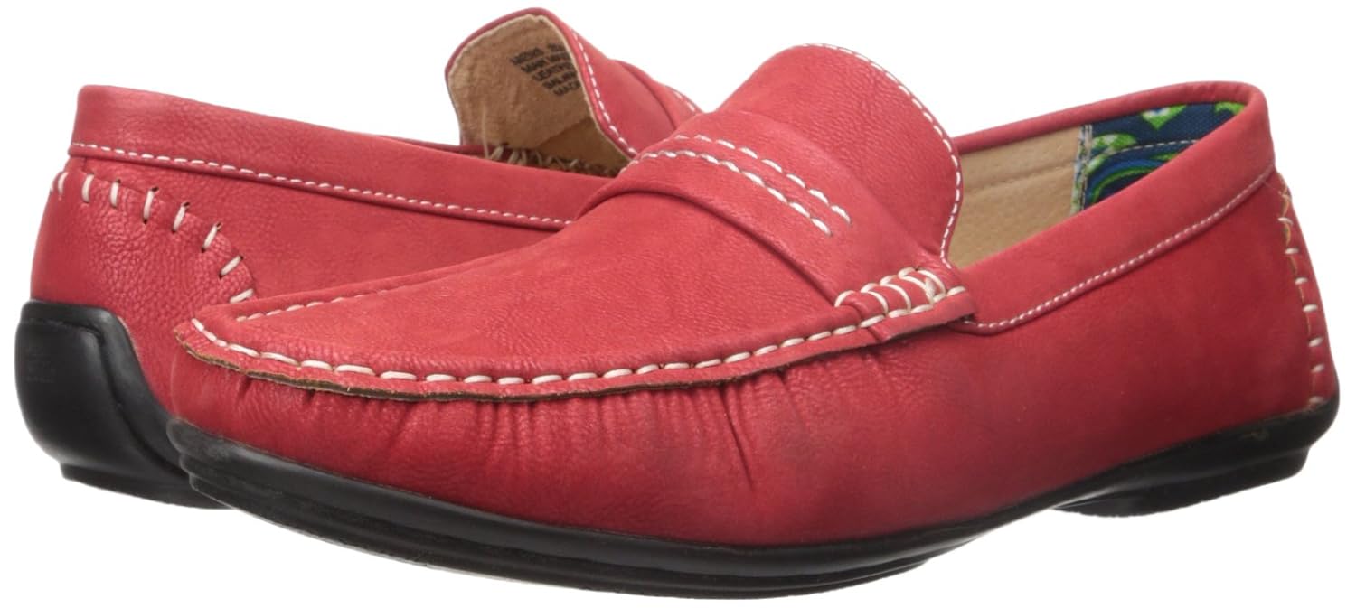 stacy adams red loafers