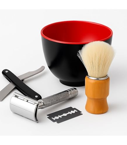 Gillette Heritage Kit de barbear de borda dupla para homens
