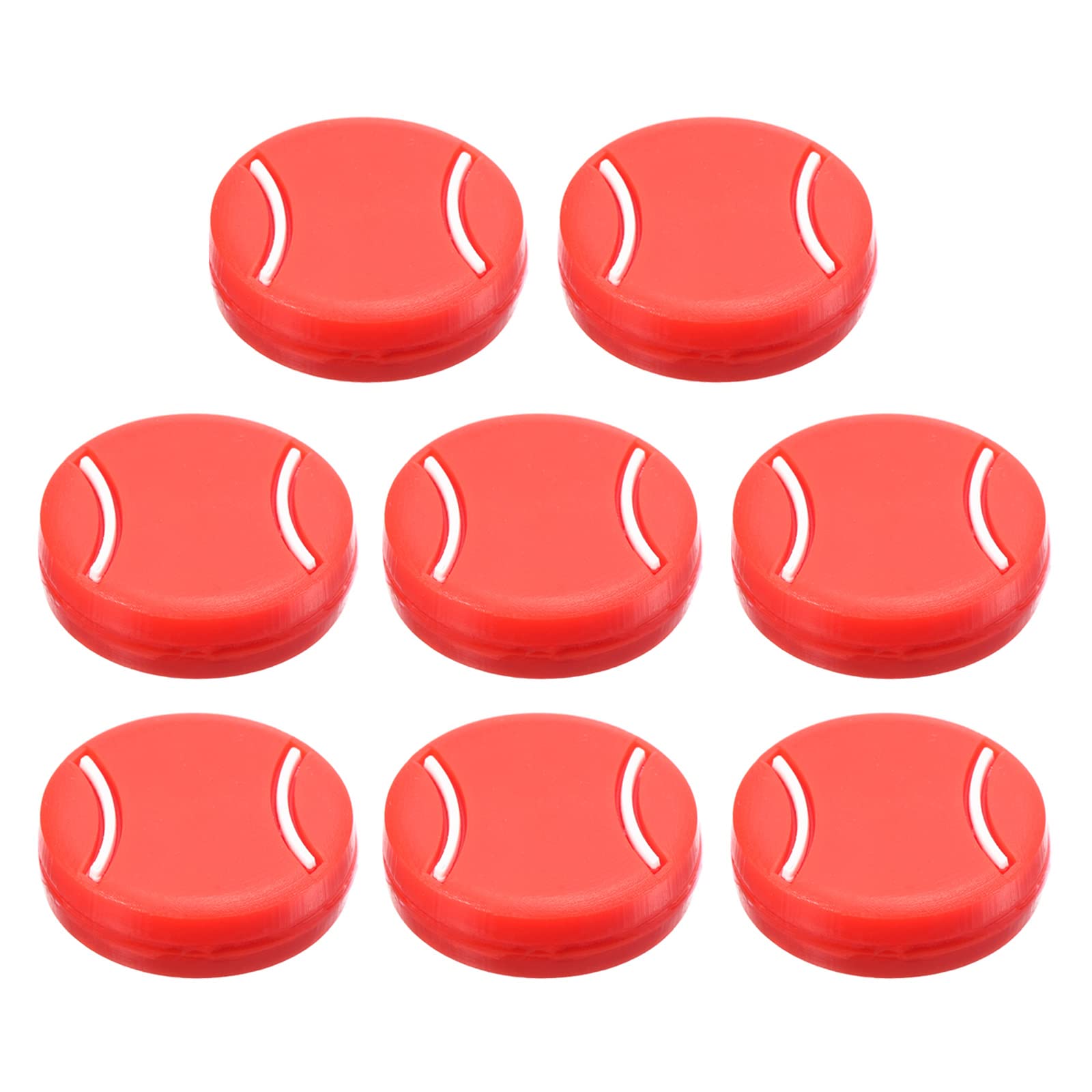 PATIKIL Tennis Racket Vibration Dampener, 8 Pack Soft Silicone Racquet Shock Absorber String Damping, Red