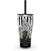 Tervis Beetlejuice Triple Walled Insulated Tumbler Travel Cup Keeps Drinks Cold & Hot, 30oz with Straw Lid, Stainless Steel
