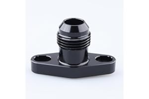 AC PERFORMANCE Aluminium Turbo Drain Flange Fitting AN10 Male 38mm Fit for GTX, G Series, Black