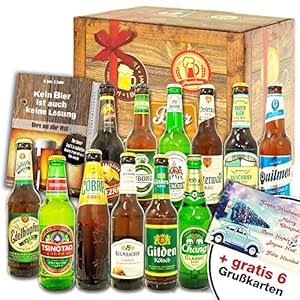 12x Bier aus Deutschland und der Welt/Bier Geschenkset/Mann zu Geburtstag