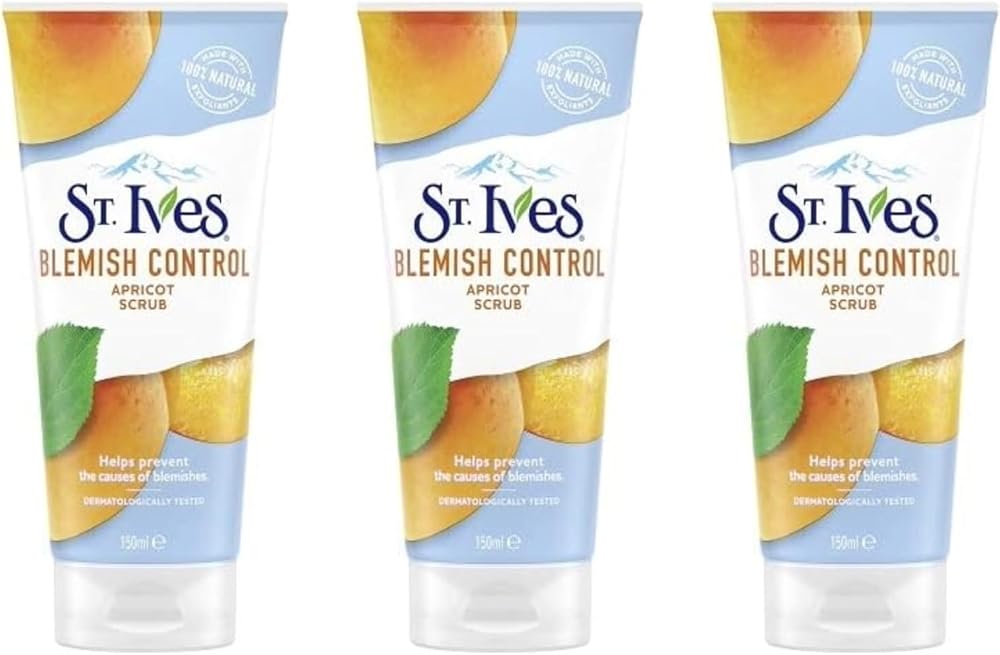 ST. Ives Blemish Control Apricot Scrub 150 ml Pack of 3