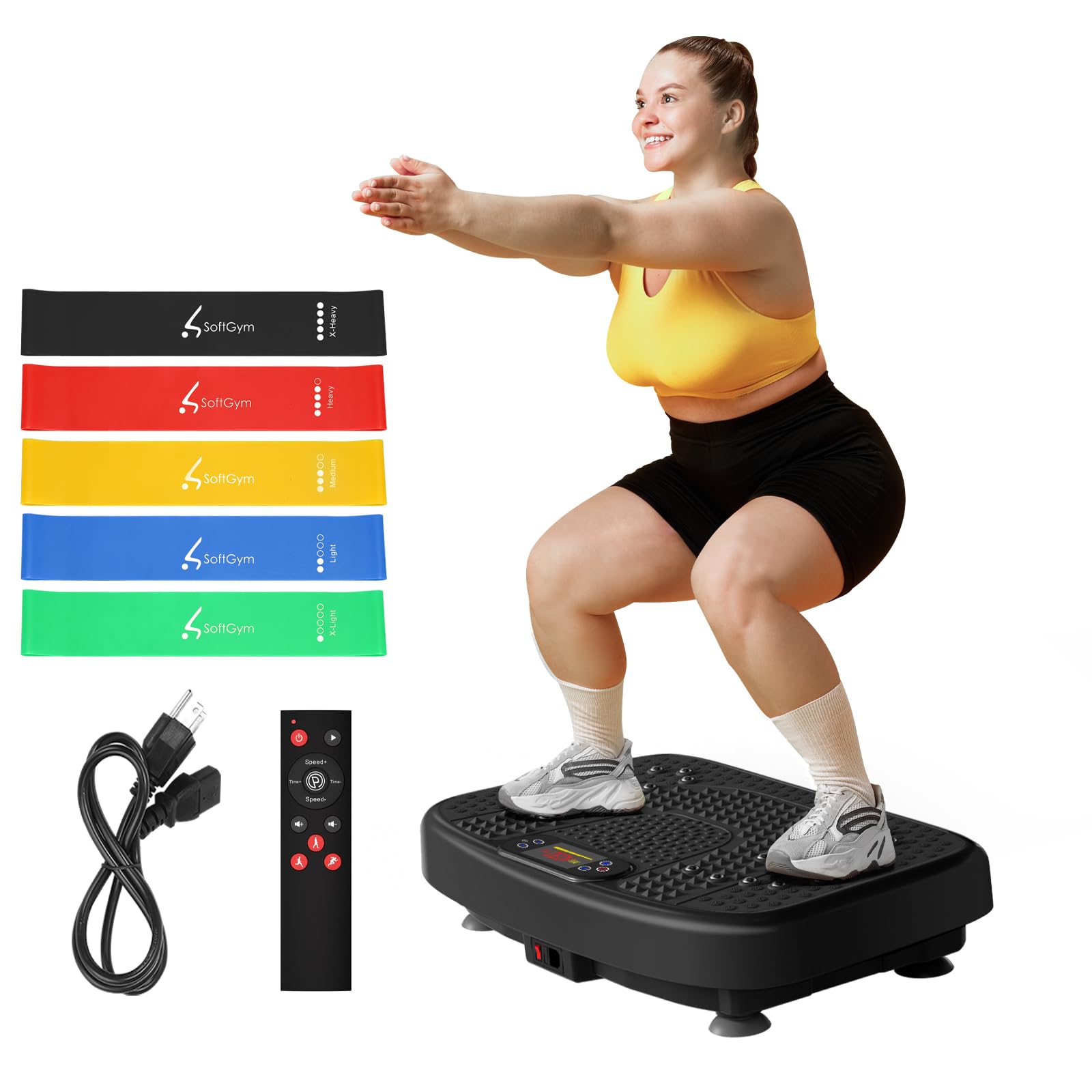 SoftGym Vibration Plate Exercise Machine for
