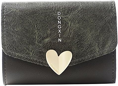 XGUMAOI Short Ladies Wallet Heart Student Wallet Ticket Holder Wallet Card Package
