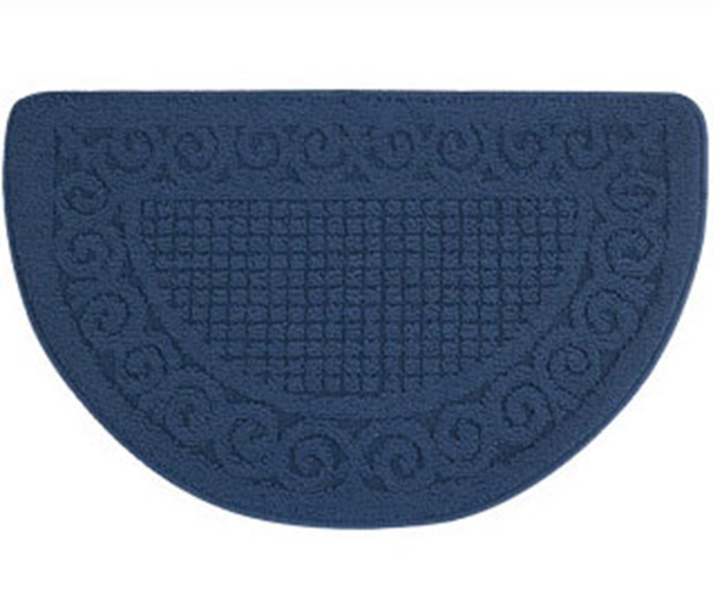 ZebraSmile Semicircle Retro Home Entrance Doorway Mat Door Mat Entry Doormat Entryway Half Moon Door Mat Door Carpet for Bedroom Indoor Halfmoon Mat Non Slip Back 15.7 X 24IN