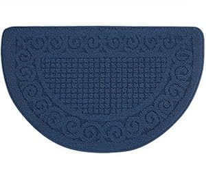 ZebraSmile Semicircle Retro Home Entrance Doorway Mat Door Mat Entry Doormat Entryway Half Moon Door Mat Door Carpet for Bedroom Indoor Halfmoon Mat Non Slip Back 15.7 X 24IN
