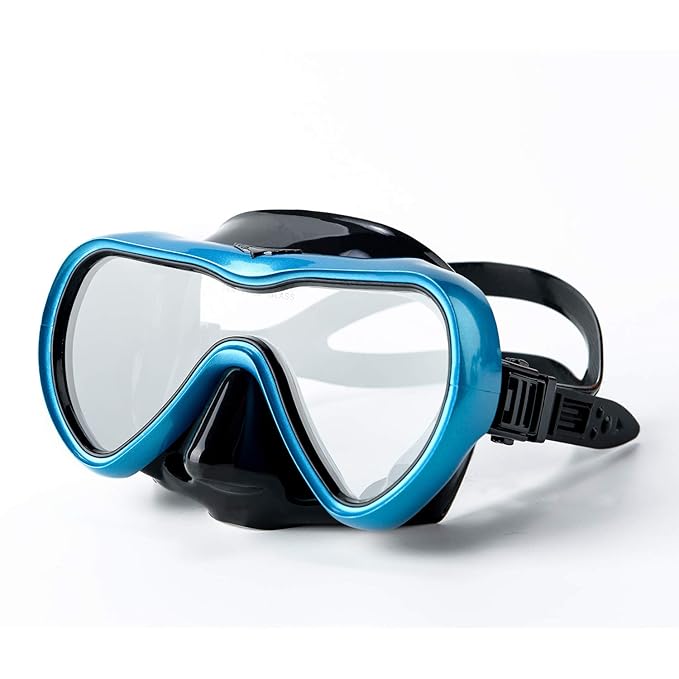 Diving Mask Swimming Goggles with Nose Cover Scuba Snorkeling Mask Anti