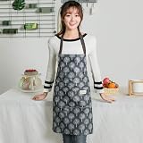 Lanzn 2 PCS Women's PVC Apron Waterproof Kitchen Cooking Baking Grilling with view 3