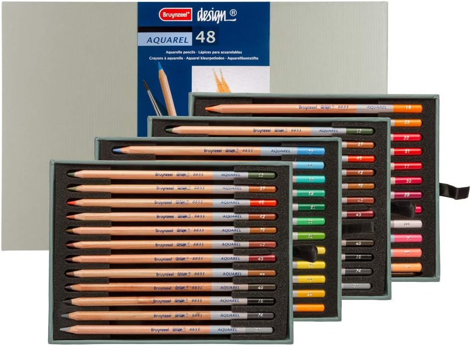 Bruynzeel C400025865 Design Aquarel Watercolor Pencil 48Set by