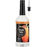 Triple Sec Syrup Non-Alcoholic, Sweet & Citrus Orange Flavor, Great for Cocktails, Mocktails (1 Liter) + ATREVO™ Liquor Poure