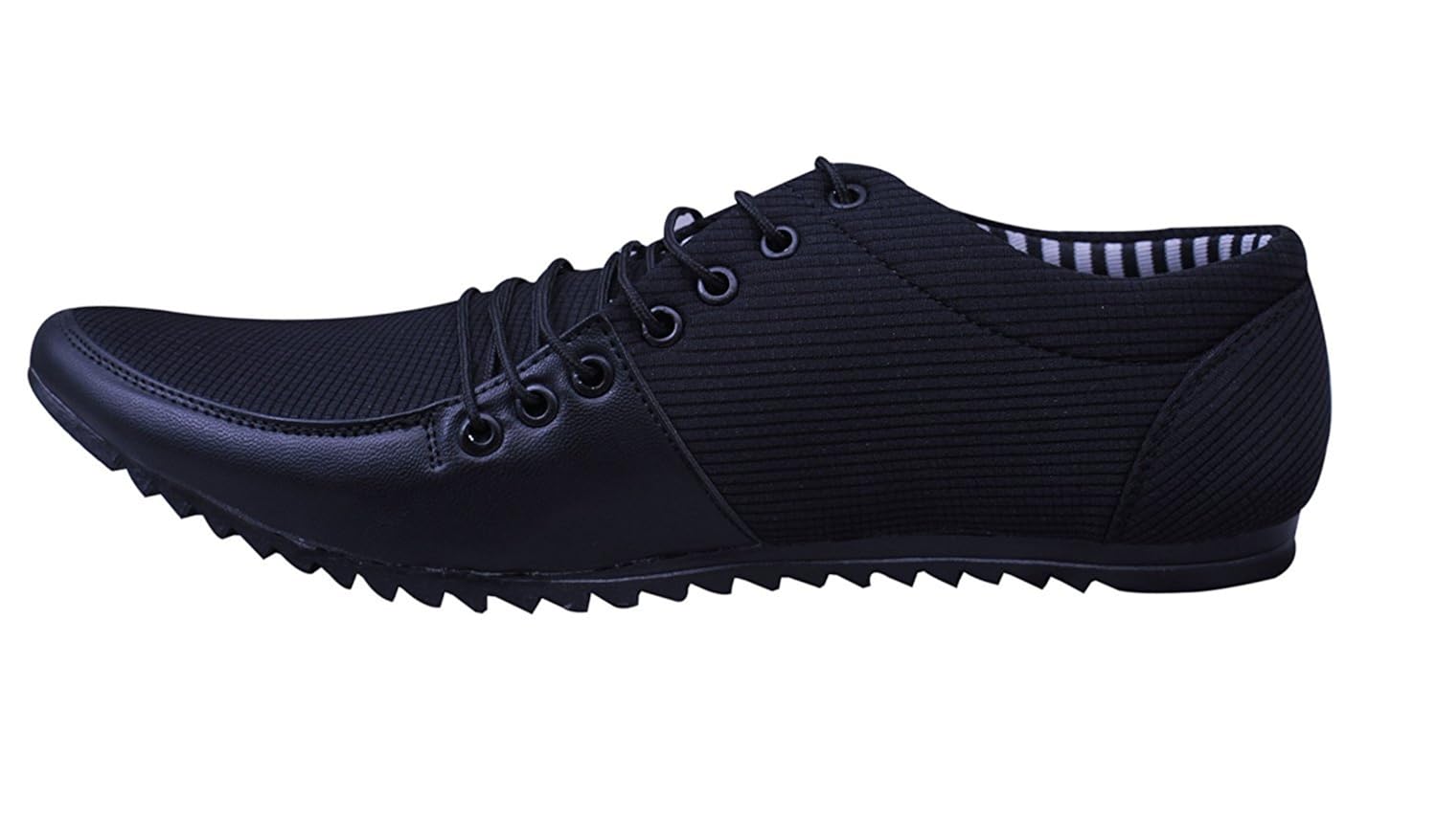 esense men's blue black synthetic casual shoes