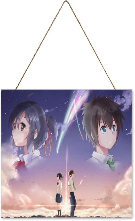Amazon 君の名は 室内装飾絵画アートボード絵画現代絵画装飾ドア現代アートアニメーション風景キャンバス絵画壁画部屋の装飾 ウォールステッカー オンライン通販