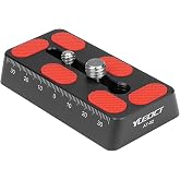 YUEOCT 80mm/3.15" Telescope Rail Bar Vixen Style Dovetail Mounting Plate | with 1/4" 3/8" D Ring Camera Screw for Telescope Saddle Mount Base OTA Equatorial Head Tripod Adapter Sky Astrophotography