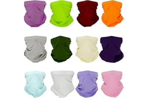 SMEHCF 12 Cooling Neck Gaiters Multipurpose Bandanas for Women Men