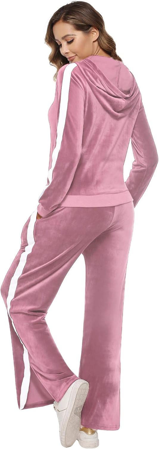 womens velvet sweatsuit