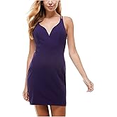 City Studio Womens Juniors Lace Back Mini Bodycon Dress Purple 9