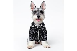 CuteBone Two-Leg Velvet Pet Pajamas Girl Dog Clothes - Soft, Cozy, and Stretchy Boy Pjs for Small, Medium Dogs and Cats Winter Sleepwear Apparel LTP08S