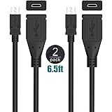 [2-PACK]&nbsp;TUSITA&nbsp;Micro&nbsp;USB&nbsp;Extension&nbsp;Cable&nbsp;(6ft),&nbsp;Micro-usb&nbsp;Male&nbsp;to&nbsp;Female&nbsp;Extender&nbsp;Charge&nbsp;Cord&nbsp;Wire&nbsp;Adapter&nbsp;Data&nbsp;Sync&nbsp;For&nbsp;Samsung&nbsp;Galaxy&nbsp;S2&nbsp;S3&nbsp;S4&nbsp;S5&nbsp;S6&nbsp;HTC&nbsp;Smart&nbsp;phone&nbsp;Tablet