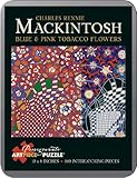 Charles Mackintosh - Blue & Pink Tobacco Flowers: 100 Piece Puzzle