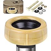 Jamini Extra Thick Toilet Wax Ring Replacement Kit – Universal Wax Seal Fits 3" & 4" Drain Pipes, Includes Bolts & Washers, E