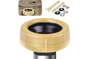Jamini Extra Thick Toilet Wax Ring Replacement Kit – Universal Wax Seal Fits 3" & 4" Drain Pipes, Includes Bolts & Washers, Easy DIY Installation, Compatible with Below-Floor or Level Flanges
