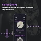 SONICAKE Octave Pedal Analog Classic Octave Guitar Bass Effects True Bypass view 2