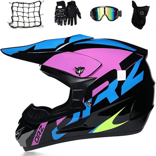 Brillant Vert Casque Moto Cross Enfant 5 12 Ans Homologue Dot Avec Lunettes Downhill Casque Vtt Integral Unisexe Pour Velo Offroad Quad Bike Bmx Vtt Enduro Go Karting Avce Conception Fox Mjh 001 Casques