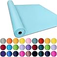 SMART&CASUAL 24" x 2,520" (210') Light Blue Kraft Craft Paper Roll for Gift Wrapping Bulletin Board Bouquet Flower Kids Art Packing Parcel Table Covering 80GSM 55LB (Light Blue, 24" x 210')