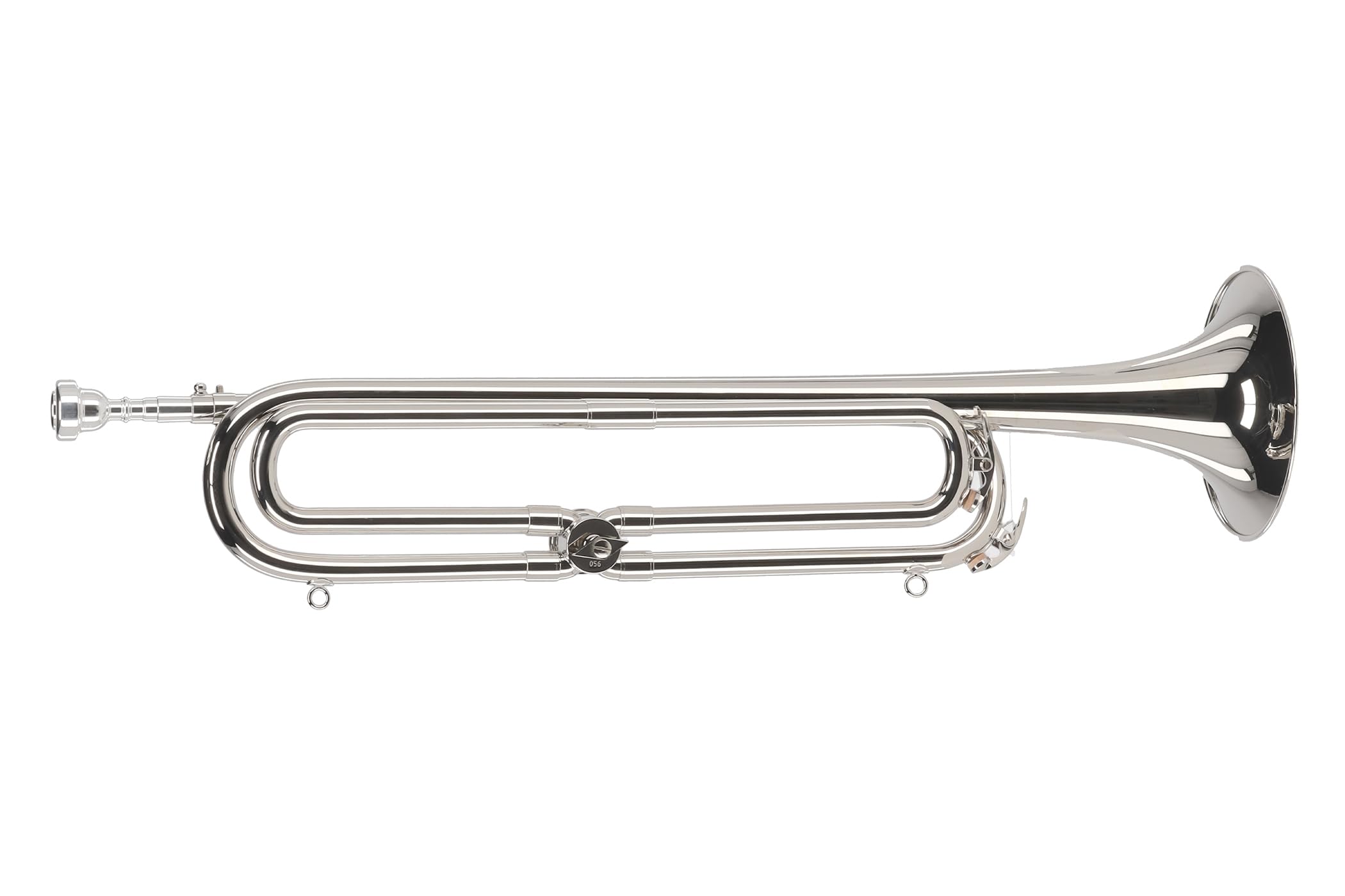 GEWA Bb/Eb-Fanfare, switchable via Bb/Eb changeover valve, nickel-plated brass, incl. ABS case
